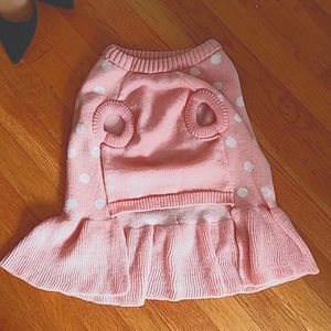 Dog sweater dress XL
